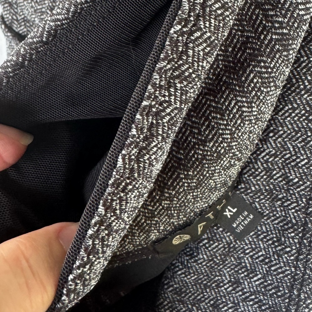 Athleta Delancey Herringbone Grey Legging XL - Picture 5 of 7